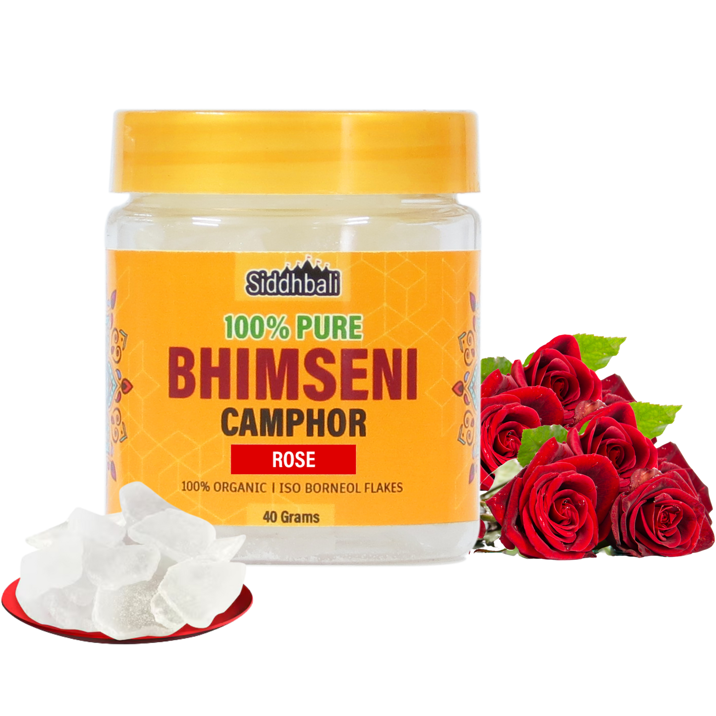 Rose Bhimseni Camphor - 40 gm
