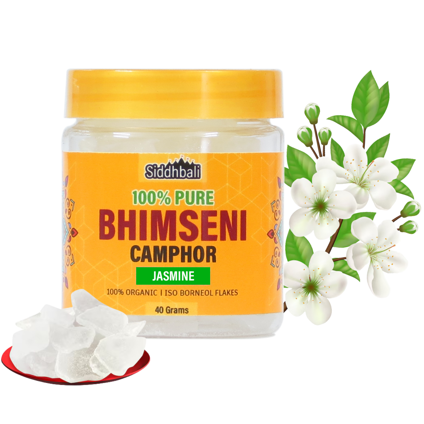 Jasmine Bhimseni Camphor - 40 gm