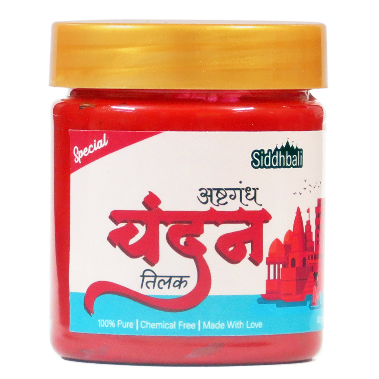 Red Chandan Tilak Liquid Paste - 108 gm