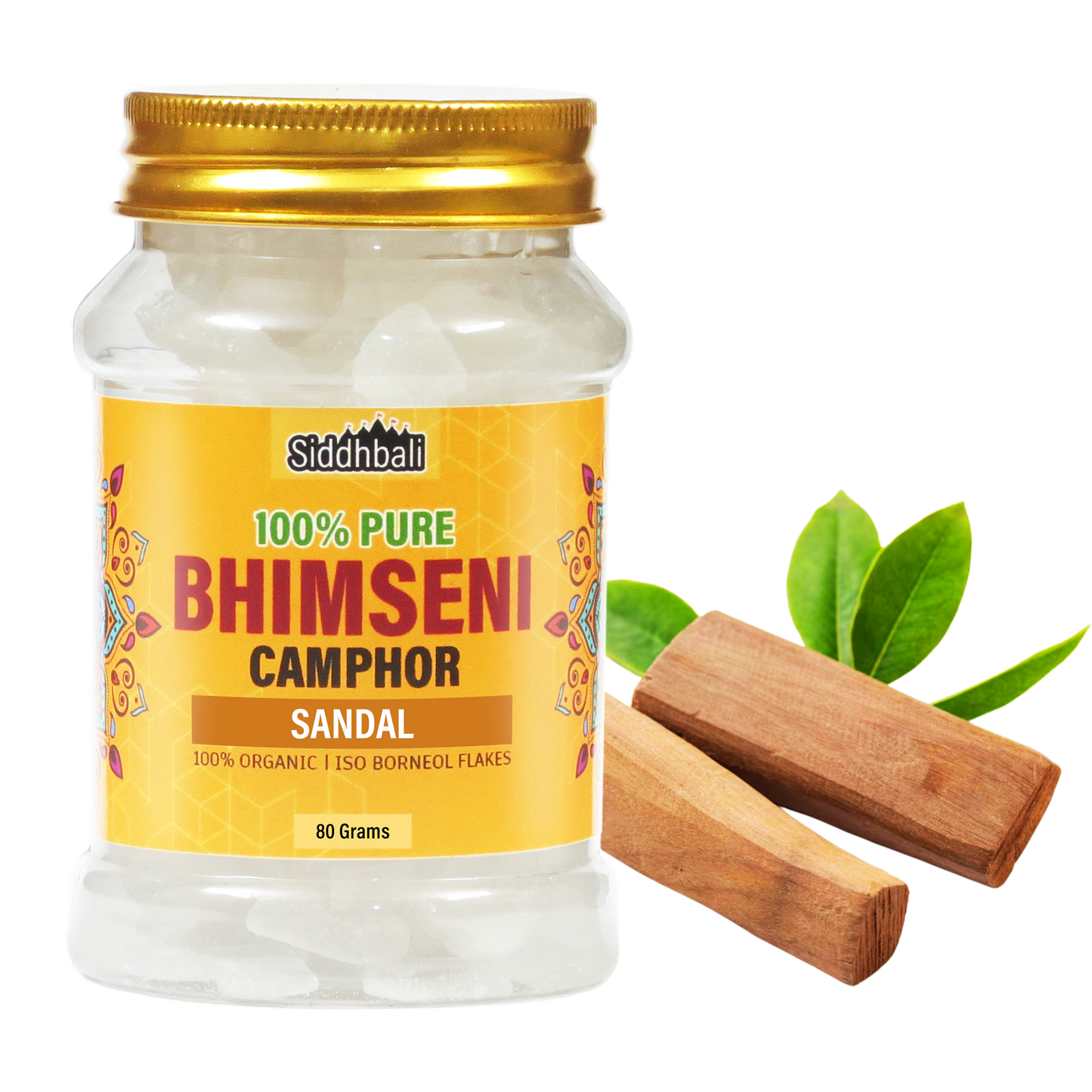 Sandalwood Bhimseni Camphor - 80 gm