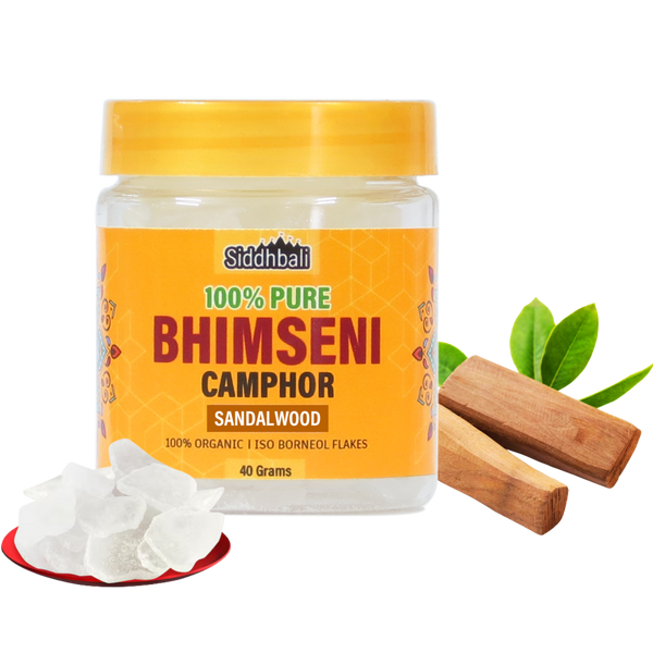 Sandalwood Bhimseni Camphor - 40 gm