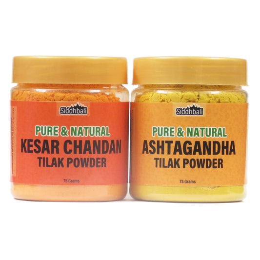 Kesar Chandan Ashtagandh Tika Powder Combo Pack 150 gm