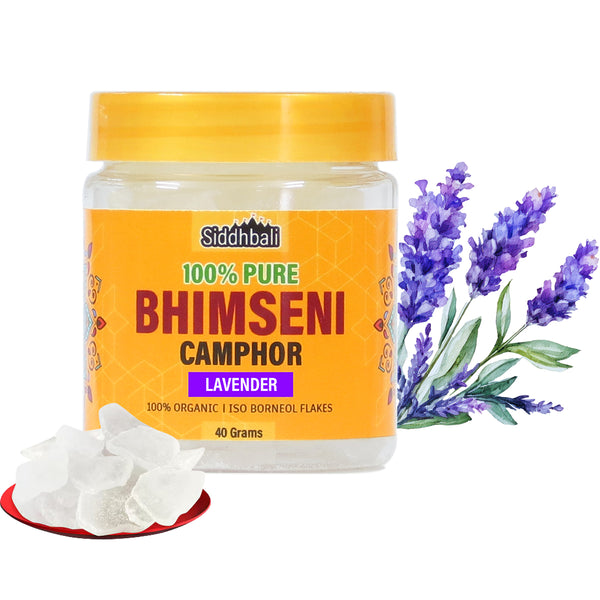 Lavender Bhimseni Camphor - 40 gm