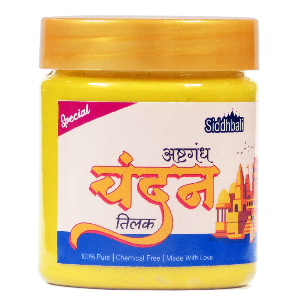 Yellow Chandan Tilak Liquid Paste - 108 gm